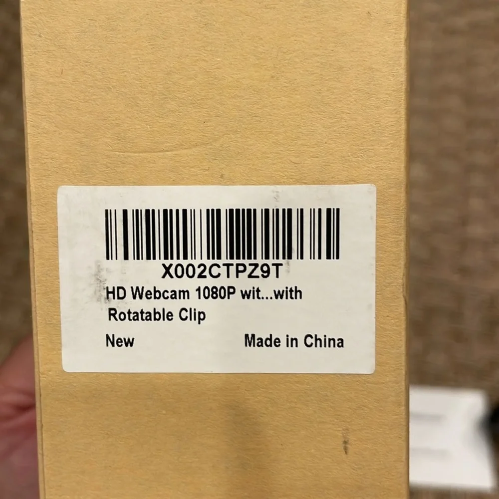 NWT Webcam 1080P HD with Rotatable Clip